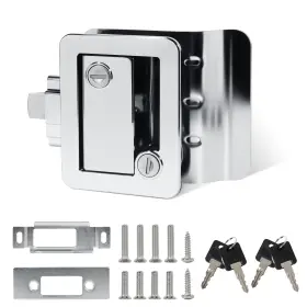 Dl650a0s Kingrver Rv Paddle Entry Door Lock Latch Handle Knob Deadbolt Key Camper Trailer