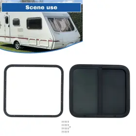 Kte6220716 Kinte Tech 24 Inch Width X 22height Rv Horizontal Slide Window With Net Screen And Trim Ring