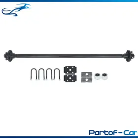 Kte6222306 Kinte Tech Rv Axle 2000lbs Trailer 4 Lug-4 Inch 47.5 Hub Face