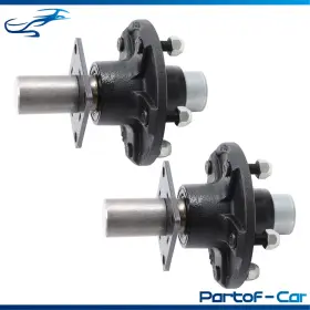 Kte6922701 Kinte Tech W Trailer Bearing 5 On 5.5ft Hub Kit And Brake Flange #84 Spindle