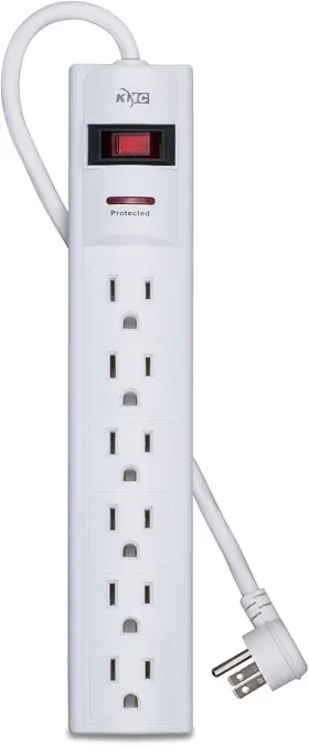 8541545353 Kmc 6-outlet Surge Protector Power Strip With 15-foot Cord 1200 15 Feet
