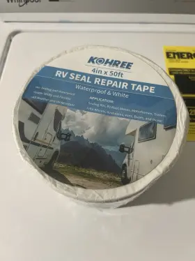 Hy0403-hm Kohree Rv Sealant Tape 4 Inch X 50 Foot White Roof Seal Uv And Weather