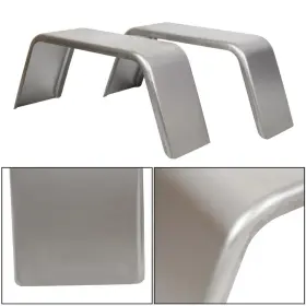 Rocket1220 Kojem Pair Of Steel Square Trailer Fenders For 14 Inch 15ftft 16 Wheel Hauler Cargo