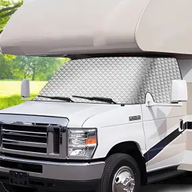 Klvck001-001 Komsepor Rv Windshield Cover Compatible With Ford E450 Class C 1997-2024 Front Wind Klvck001-001 Komsepor Rv Windshield Cover Compatible With Ford E450 Class C 1997-2024 Front Wind