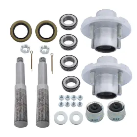 1-6099964-746121 Labwork 2 Set 4 Inch Trailer Hub Kit 1 Round Bt8 Spindle With Bearing