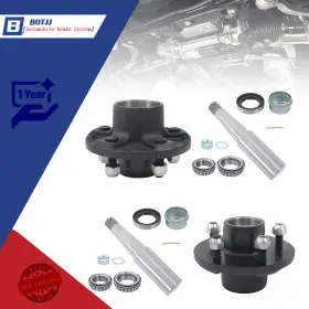Bt31392b Labwork New 2 Sets Of For 5-lug 4.5-inch Wheel Hub Kits And 8.25-inch Round #84 Spindles