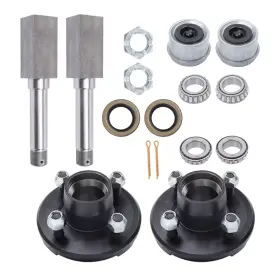 Law260142 Labwork Bt8 Spindle 2 Sets 4 On 4ft Trailer Hub Kit And 1ft Square