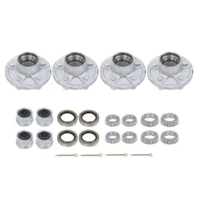 Law260796 Labwork 5 On 4.5ft Galvanized Trailer Hub Kit #84 Spindle For 3500 Lbs