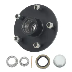 Law260868 Labwork Utility Trailer Idler Hub For 3500lbs Axle 5lug 5 On 1/2 Inch Bolt Circle
