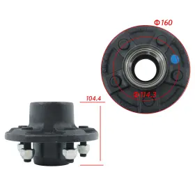 Law261042 Labwork Trailer Hub Kit With Bearing 8.75ft Round #84 Spindle