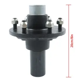 Law261306 Labwork 6 On 5.5ft Trailer Hub Kit And Circular #84 Spindle With Bearing