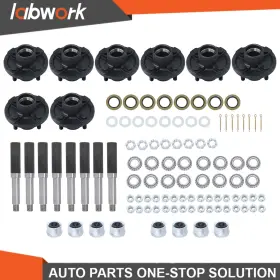 Tl35130q Labwork 8 Set 4 On Inch Trailer Hub Kit And 1 Round Bt8 Spindle With Bearing