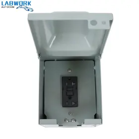 La2000187cm Labworkauto Outdoor Outlet Box 20 Amp Wrtr Gfci Receptacle Rainproof 3r Enclosure