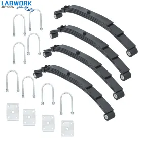 La2001042cm Labworkauto Tandem Trailer Axle 4 Leave Double Eye Spring/u-bolt Kit For 5000lbs