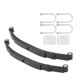 La2001270cm Labworkauto Single Trailer Axle 4 Leave Double Eye Spring/u-bolt Kit For 5000lbs