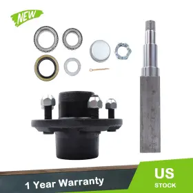 Pc3523581 Labworkauto 5 On Inch Trailer Hub Kit For 3500lb And 11 Square #84 Spindle 7 Pieces/set