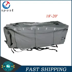 Sst136059t Labworkmoto 4 Layer Waterproof 18ft - 20ft Travel Trailer Rv Cover Protection Non-woven Fabric