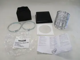 Vi43r Lambro Deluxe Rv Dryer Vent Laminated Duct Kit Black Camper Vi43r Lambro Deluxe Rv Dryer Vent Laminated Duct Kit Black Camper