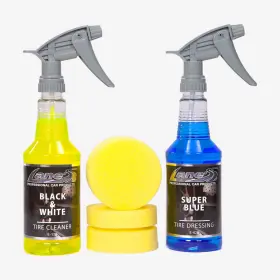 K-1020 Lanes Car Products K-1020/16 Super Blue Tire Gloss Shine Cleaner And Applicators Kit 16oz K-1020 Lanes Car Products K-1020/16 Super Blue Tire Gloss Shine Cleaner And Applicators Kit 16oz