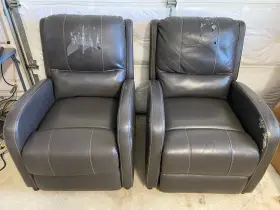 692829 Lci 2 X Thomas Payne Dark Chocolate Pushback Recliner Chair Rv Camper Trailer 27.5 Inch