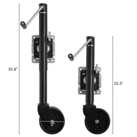 Leadzm 840349920849 Dual Wheel Trailer Jack 2000 Lbs Bolt-thru Swivel Sidewind 12 Inch Lift Boat 8 Whee #2 Leadzm 840349920849 Dual Wheel Trailer Jack 2000 Lbs Bolt-thru Swivel Sidewind 12 Inch Lift Boat 8 Whee #2