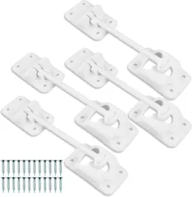 Leisure Coachworks 880227745225 4-pack White Rv T-style Door Holder Entry Catch Fits 6 Inch -white-holder Leisure Coachworks 880227745225 4-pack White Rv T-style Door Holder Entry Catch Fits 6 Inch -white-holder