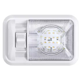 24-smd-nw Leisure Led 12v Dome Light For Rv Trailer Camper - 300lm With Switch