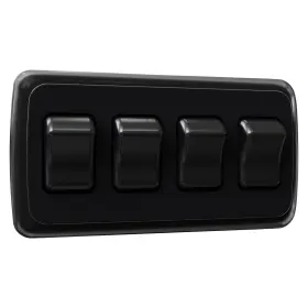 Ll-atsw-4b Leisure Led Single 4 Gang On-off 12 Volt Black Light Switch - Rv Camper Trailer Marine Boat Ll-atsw-4b Leisure Led Single 4 Gang On-off 12 Volt Black Light Switch - Rv Camper Trailer Marine Boat