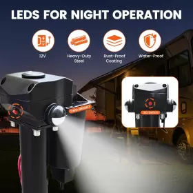 Lfgd0105c0002 Lfgud Electric Trailer Jack 3500lbs Capacity Waterproof Covered Power Tongue #3