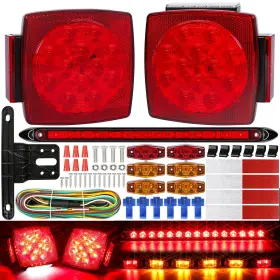 Kw8053-lr Linkitom Submersible Led Trailer Tail Light Kit Super Bright Brake Stop Turn