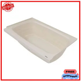 209379 Lippert Rv Better Bath Tub Center Drain 24 Inch X 38 - Parchment