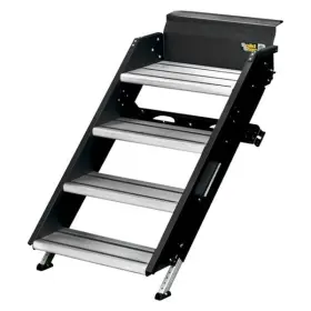 791574 Lippert Solidstep Premium Step Storage Manual Steel W Aluminum Treads 4 Entry Steps