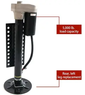305339 Lippert Components - Ground Control Hall Effect Jack Left Leg 5000lb 305339 Lippert Components - Ground Control Hall Effect Jack Left Leg 5000lb