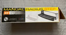 432678 Lippert Components 24 Inch Single Manual Radius Rv Anti Slip Step #2