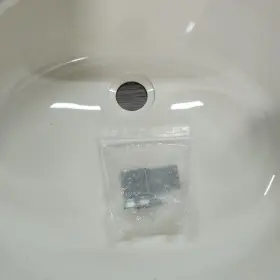 209354 Lippert Components Inc 14in X 17in Oval Lavatory Sink 3 Faucet Holes Parchment #3