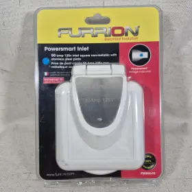 381658 Lippert Lci Furrion Rv 50a 125v Power Inlet Square Led Indicator Nip