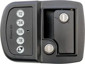 M1034 Lippert Keyless Rv Door Lock With Bluetooth - Left Green Red