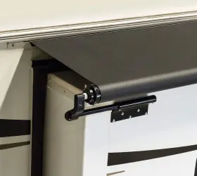 V000168110 Lippert Solera Awnings - 5000 163 Inch Black Vinyl Standard Slide-out Rv Awning