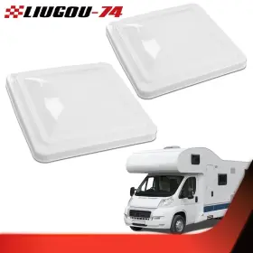 Big41385 Liugou74 2pcs White 14 Inch X Replacement Roof Vent Cover Camper Rv Trailer Ventline New #2