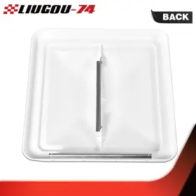 Big41385 Liugou74 2pcs White 14 Inch X Replacement Roof Vent Cover Camper Rv Trailer Ventline New #3