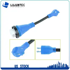 Ap10998le410er Ljt Rv Power Cord Adapter 30 Amp Male To 50 Twist Lock Female Camper Detachable