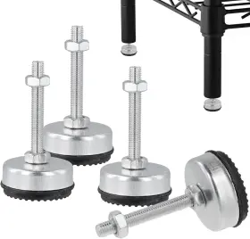 Lnrueg 752870974003 4 Packs M8 Furniture Leveling Feet Heavy-duty Table Leg Levelers As Shown