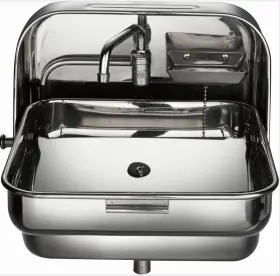 B09ctjlfhl Loyalheartdy New - Open Box Stainless Steel Folding Sink With Faucet Gr-595 Rv / Boat