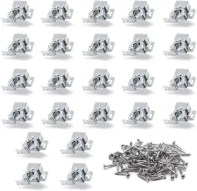 Hao20200610635 Luomorgo 24 Pack Double Roller Catch Cabinet Latches With Pieces Silver
