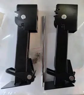 St-123 Lushih Set Of 2 Trailer Stabilizer Leveling Jacks Folding Telescoping Legs For