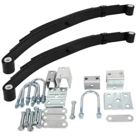 13276194 Luxfineparts Single Trailer Axle Suspension Kit Leaf Springs U-bolt And Hanger 3500lb 13276194 Luxfineparts Single Trailer Axle Suspension Kit Leaf Springs U-bolt And Hanger 3500lb