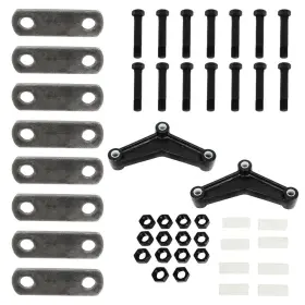 13276201 Luxfineparts For Double Eye Leaf Springs Heavy Duty Tandem Trailer Axle Shackle Kit