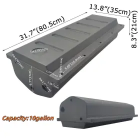 M053139 Maisutseb Black 10 Gallon Rv Trailer Holding Tank Waste Storage Lldpe Material M053139 Maisutseb Black 10 Gallon Rv Trailer Holding Tank Waste Storage Lldpe Material