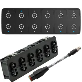 Maretron A3802-2 Ckm12 Keypad With Ckm To Nmea 2000 Adapter Cable - 0.2m Horizontal Or
