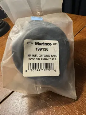 199136 Marinco New Park Power Blk 30 Amp / 125 Volt Inlet Cover And Bezel Nip 199136 Marinco New Park Power Blk 30 Amp / 125 Volt Inlet Cover And Bezel Nip